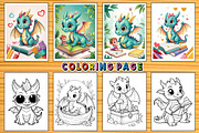 Adorable Baby Dragon Coloring Page, an Arts & Entertainment Photo by Wow Magic (Thumbnail 2 of 3)