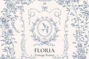 Floria Vintage Png & Vector Frames, a Decorative Illustration by Ekaproeka (Thumbnail 1 of 7)
