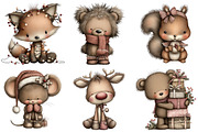 Cute Cartoon-Christmas Clipart Png, an Illustration by Craft Nest (Thumbnail 10 of 11)