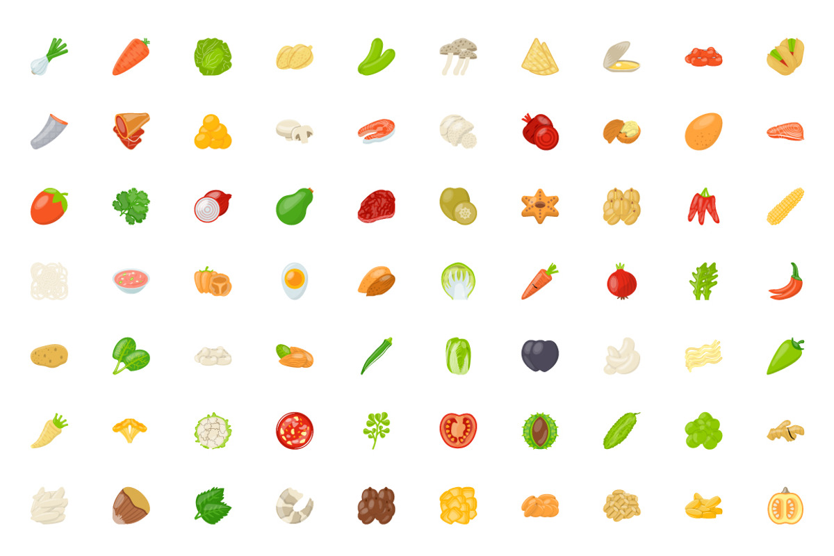 200 Food Ingredients Vector Icons, a Duotone Icon by Vectors Market (Photo 2 of 2)
