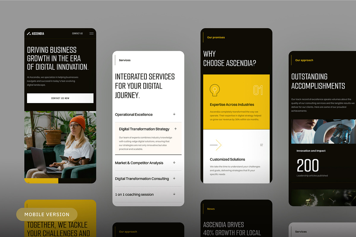 Business Consultancy Website Figma, an UI Kit Template by neuwebz (Photo 4 of 4)