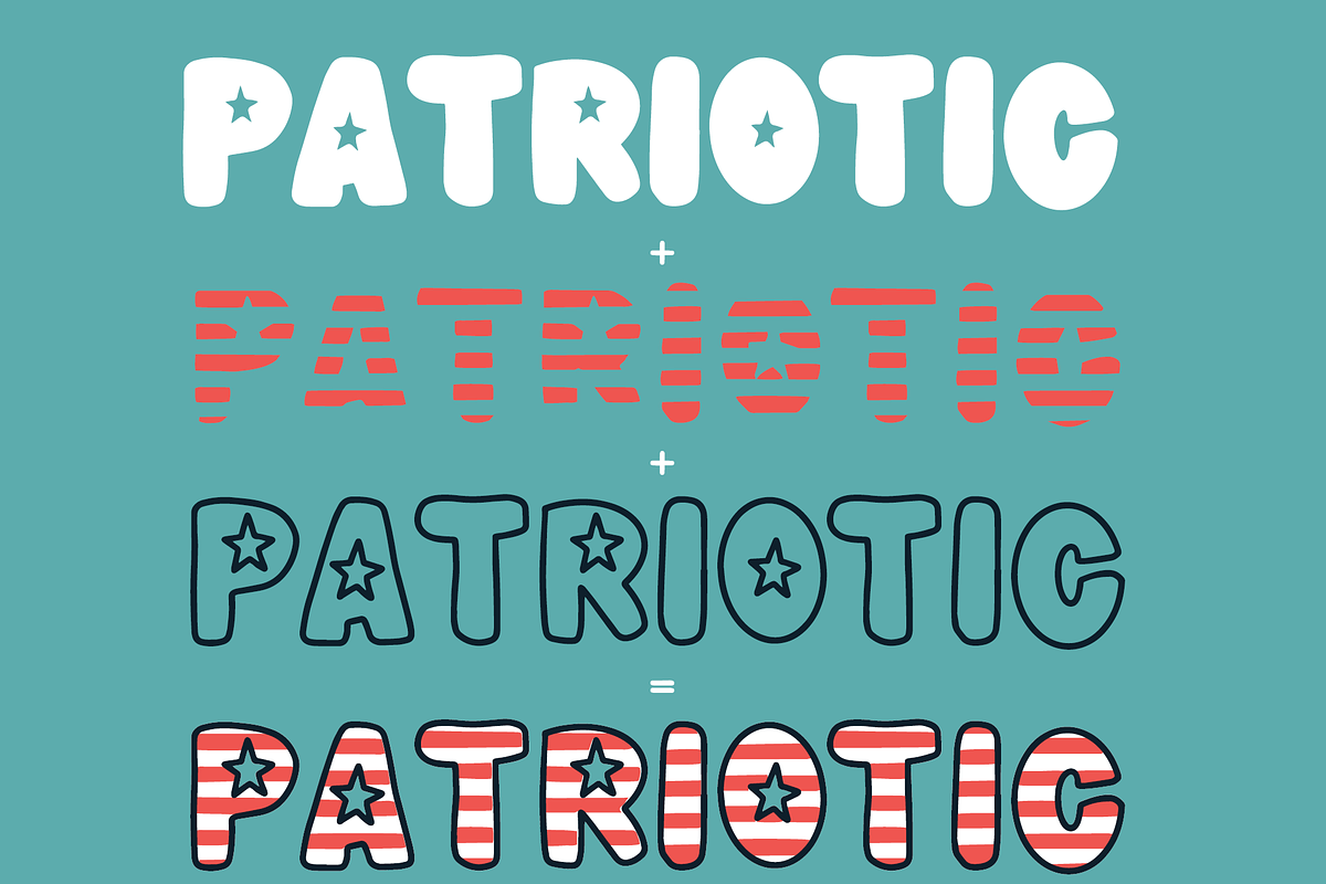 Meowica | A 4th of July Font Family preview 5