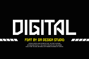 Vexpan - Digital Futuristic Font, a Sans Serif Font by QR Design Studio (Thumbnail 2 of 9)