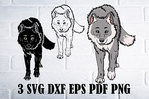Wolf svg eps png pdf, wolf clipart