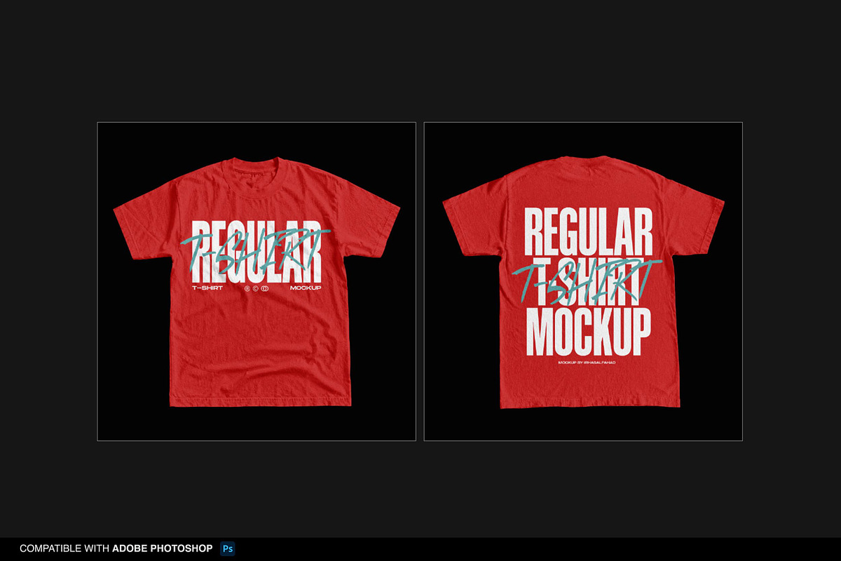 Heavyweight Regular T-shirt Mockup, a Shirt Mockup by Irhasalfahad (Photo 5 of 6)