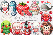 Doodle Cute Valentines Clipart, an Illustration by Designworld (Thumbnail 1 of 5)