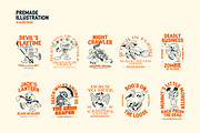 Spooky Friendz - Retro Halloween, a Seasonal Illustration by Ludere Studios (Thumbnail 7 of 11)