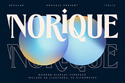 Norique Modern Display Typeface, a Serif Font by Letterena Studios (Thumbnail 1 of 15)