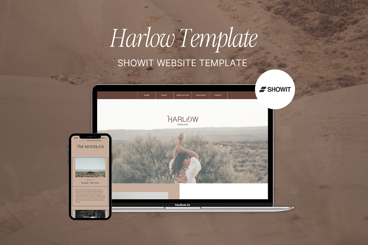 Harlow | Showit Website Template, a Landing Page Template by Helly Jo Creative (Photo 1 of 7)