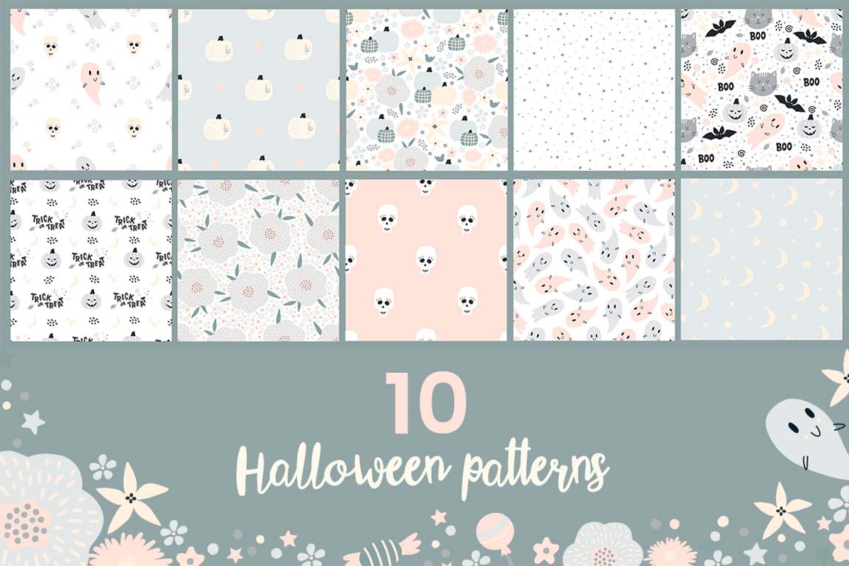 Halloween clipart, graphic, patterns, a Seasonal Illustration by Yaaas Design (Photo 4 of 7)