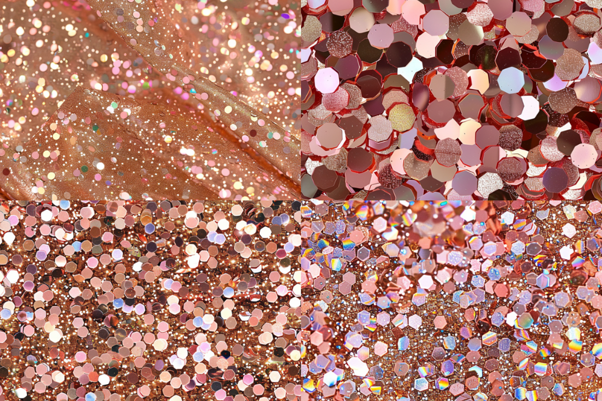 Rose Gold Holographic Glitter, a Pattern Graphic by PrintablesByFranklyn (Photo 3 of 6)