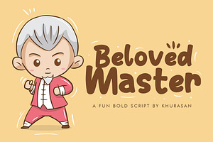 Beloved Master, a Script Font by khurasan