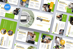 Digmar - Digital Marketing Keynote, a Presentation Template by Fit-tee