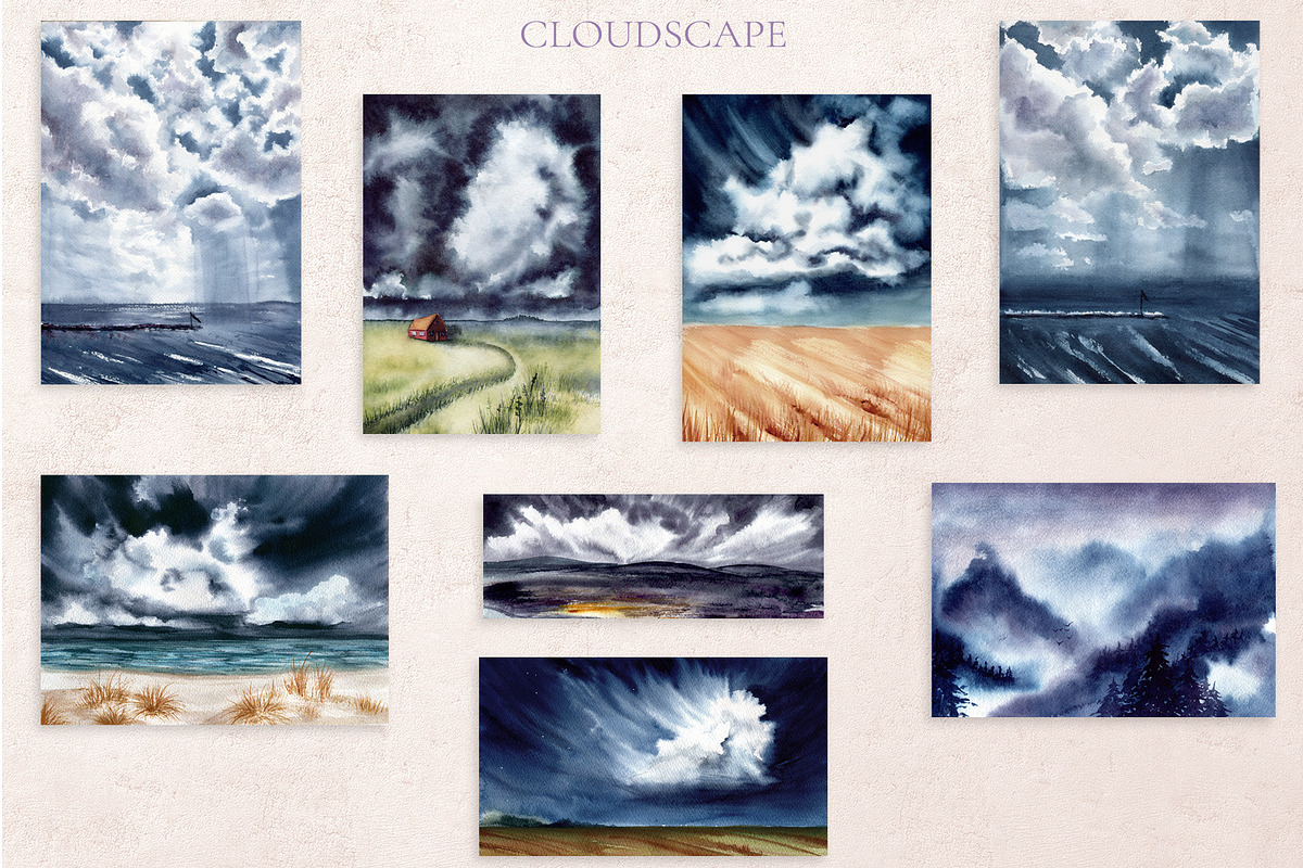 Cloudscape, a Texture Illustration by Salted Galaxy (Photo 8 of 10)