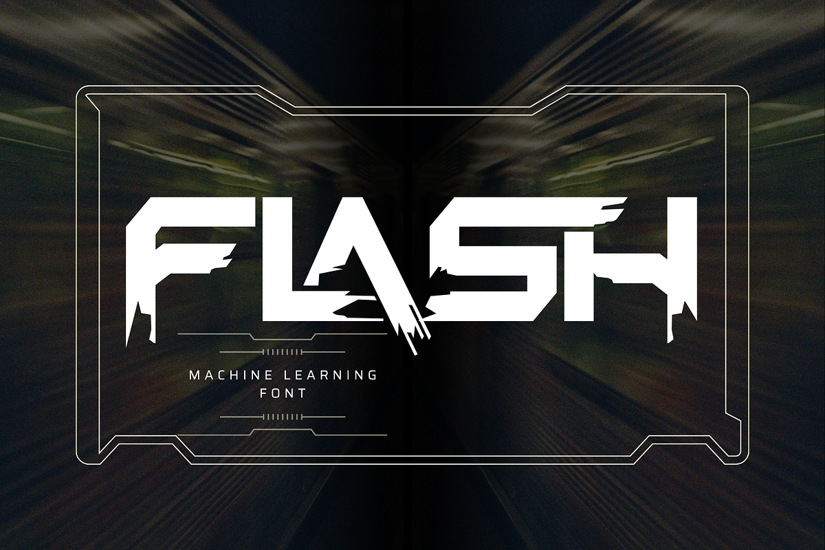 Machine Learning - Display Font, a Sans Serif Font by 177Studio