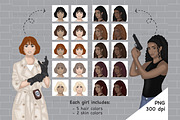 Detective Clipart, a Person Illustration by GlamArtZhanna (Thumbnail 2 of 6)