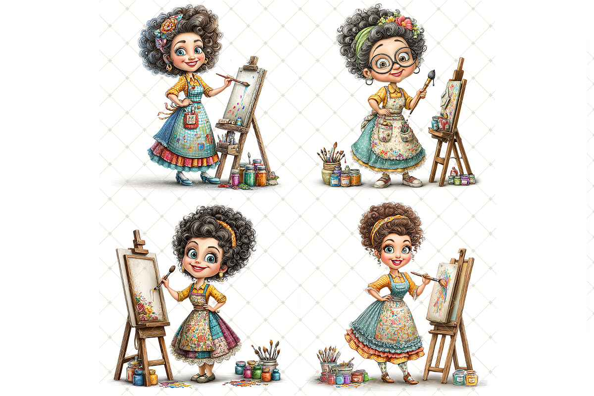 Artist Clipart JPG, a Person Illustration by Memories By Lea (Photo 5 of 19)