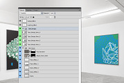 Gallery Exhibition Mockup - 02, a Print Template by Formelier (Thumbnail 2 of 4)