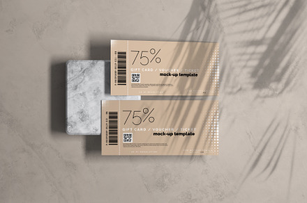 Voucher or Ticket Mockup, a Print Template by pmvch