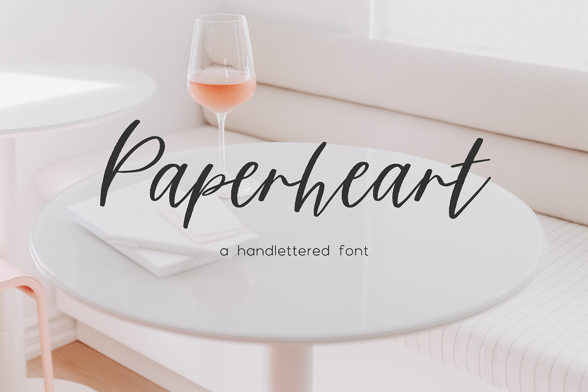 Paperheart Script, a Script Font by Beck McCormick (Photo 1 of 10)