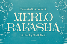 Merlo Rakasha | Display Serif Font