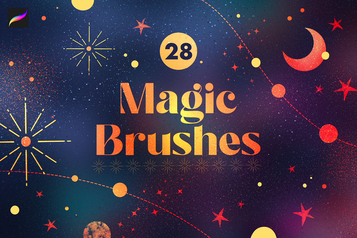 Procreate Brushes Bundle, a Brush Add-On by Moon House Shop (Photo 3 of 25)