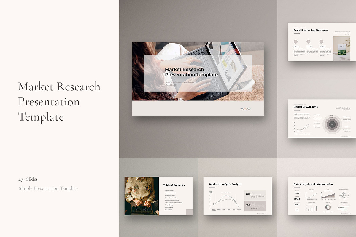 Market Research Presentation, a Presentation Template by CreativityForest (Photo 1 of 9)