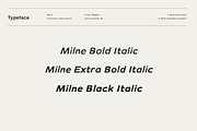 Milne - A Bold Sans Serif, a Sans Serif Font by Cassandra Cappello (Thumbnail 5 of 11)
