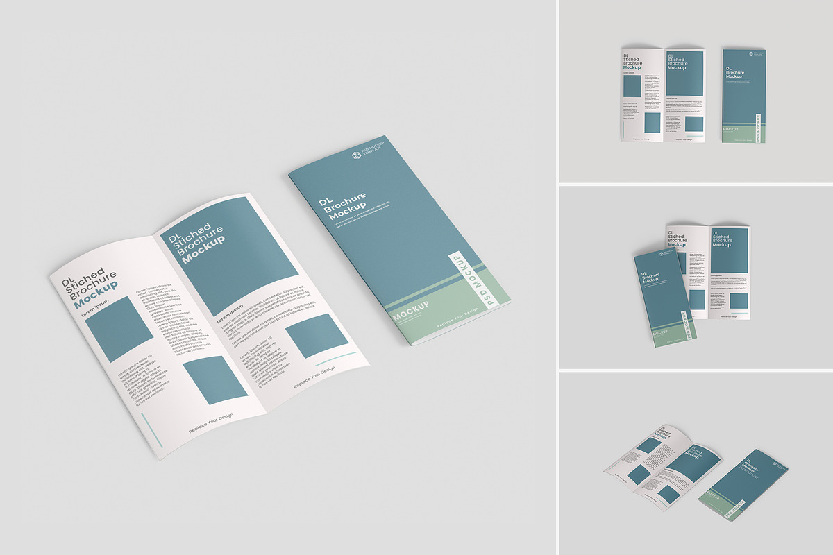 Realistic Bifold Brochure Mockup PSD, a Books & Magazine Mockup by tiyasprabawa (Photo 1 of 5)