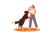 Dog behavior problems set, an Animal Illustration by PaperTrident (Thumbnail 6 of 15)