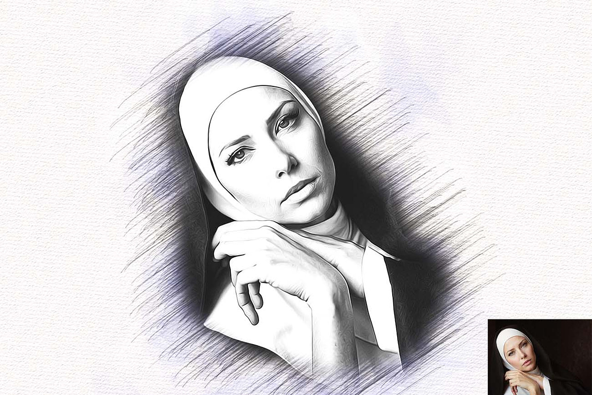 Oil & Pencil Art Generator Photoshop, an Action Add-On by Studio Retouch (Photo 12 of 13)
