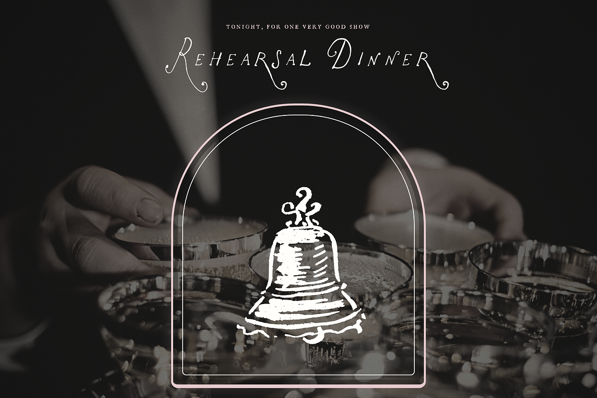 Wedding Rehearsal Dinner Clipart Set, an Object Illustration by The October Creative (Photo 12 of 13)