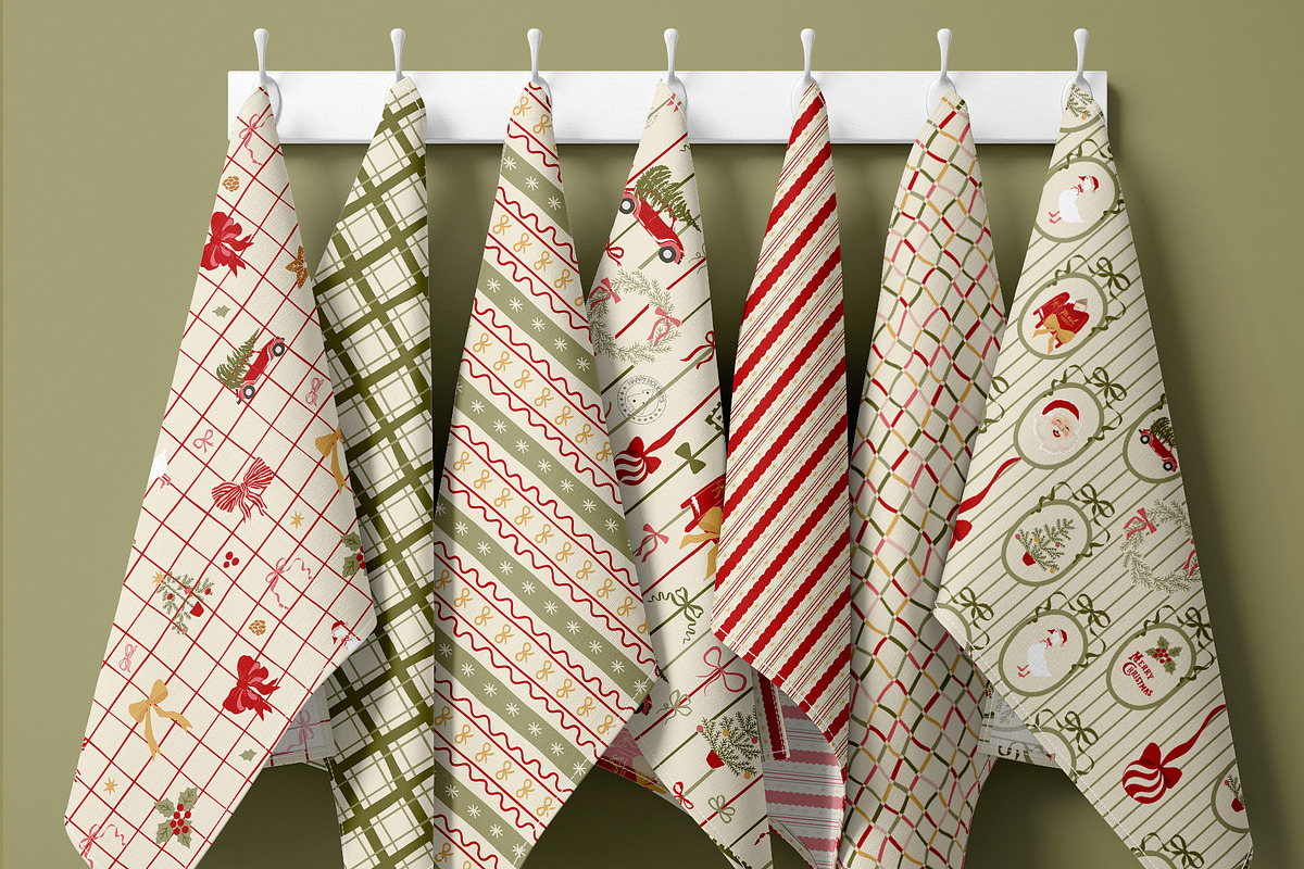 Vintage Christmas patchwork, a Pattern Graphic by Tani Kuzminka (Photo 24 of 27)