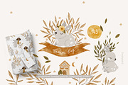 Floral Rabbit Collection, an Animal Illustration by tatiletters (Thumbnail 1 of 13)