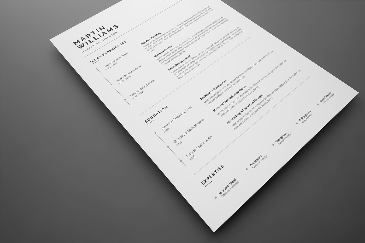 Resume/CV, a Resume Template by UX-group (Photo 3 of 7)