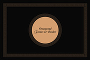 Ornamental Vector Frames & Borders, a Pattern Graphic by Newage Designs by Bora (Thumbnail 1 of 8)