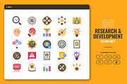 80 Research and Development Icons, a Solid Icon by Flat Icons (Thumbnail 1 of 7)