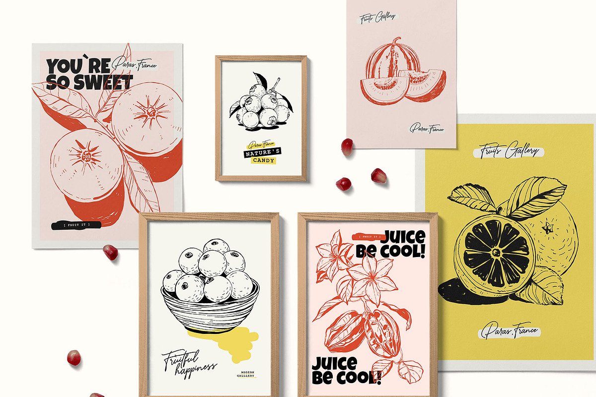 Summer Fruits Poster Builder, an Object Graphic by KetteCreate (Photo 11 of 17)
