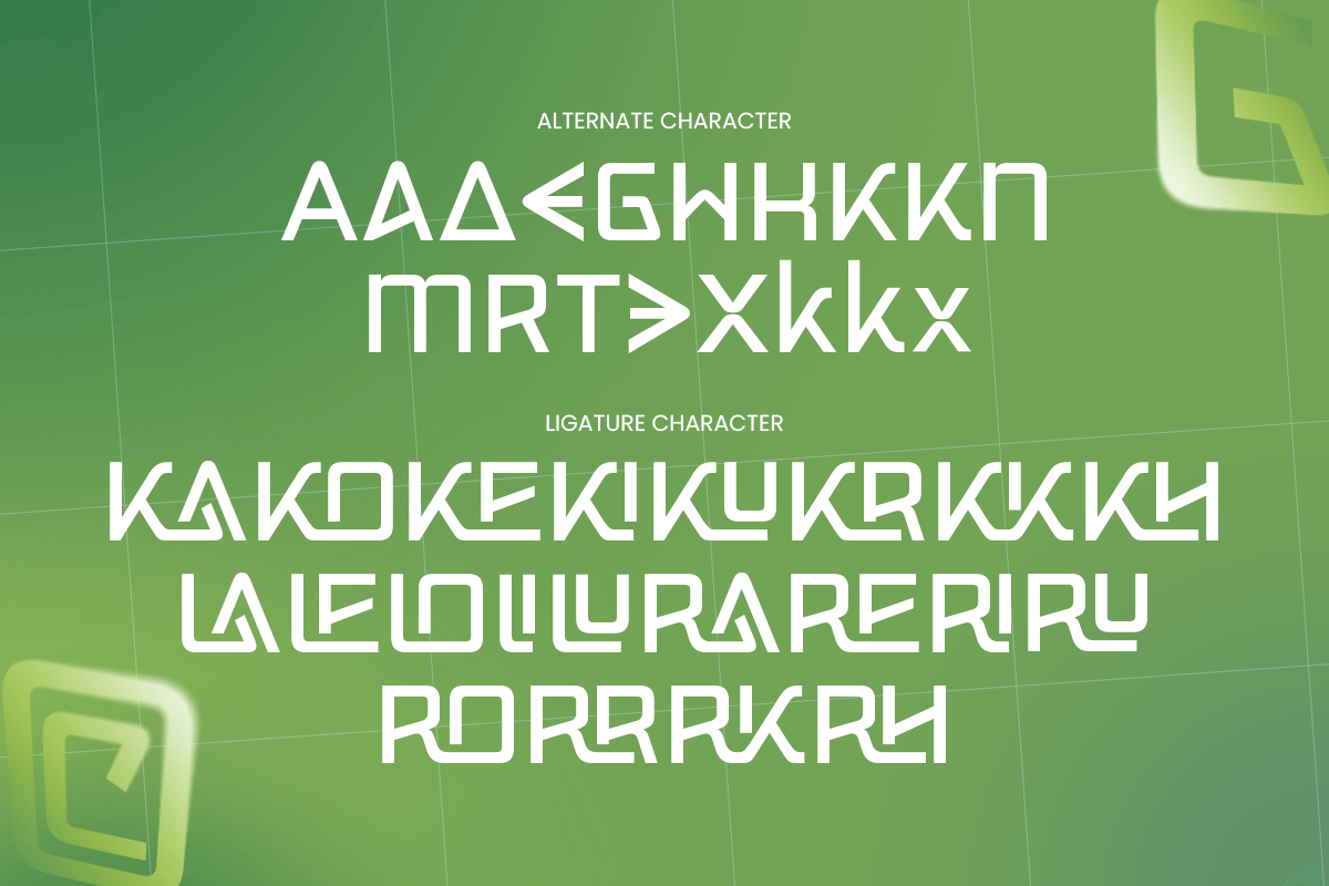 Nexgen - Modern Technology Logo Font, a Sans Serif Font by TokoPress (Photo 13 of 13)