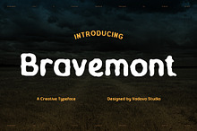 Bravemont Creative Typeface Font