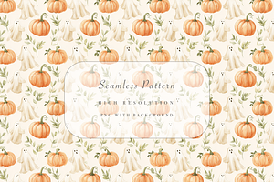 Cute Halloween Seamless Pattern, a Pattern Graphic by Pati Charm Studio