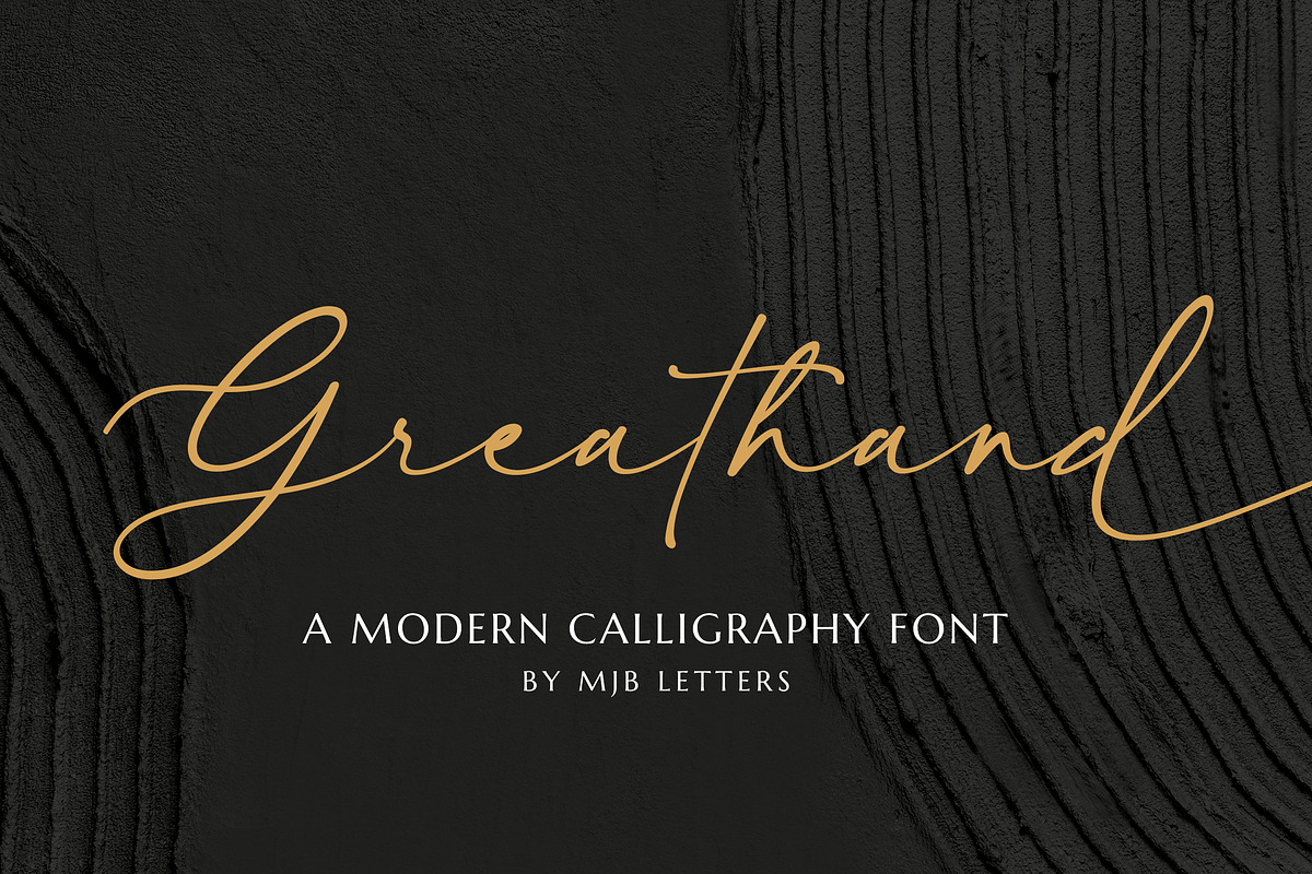 Greathand Font, a Script Font by MJB Letters (Photo 1 of 10)