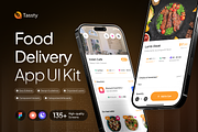 TASSTY - Food Delivery App UI Kit, an UI Kit Template by Rafiq | YDN (Thumbnail 1 of 6)