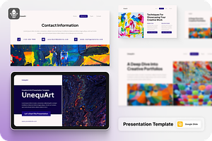 Creative & Art Google Slide, a Presentation Template by SquidPixey