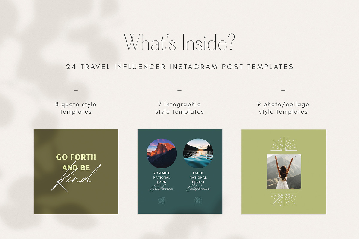 Instagram Influencer Post Templates, a Social Media Template by Ashley DeMeyere (Photo 3 of 5)