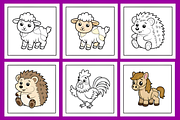 Patch Animals Coloring Pages, an Animal Illustration by Coco Bloom (Thumbnail 4 of 5)