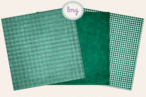 Fall Gingham Scrapbook Papers