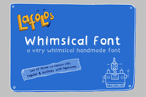 LAFOLOs Whimsical Font 3D