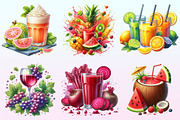 Juice Watercolor Clipart, a Graphic by CitraGraphics (Thumbnail 3 of 4)