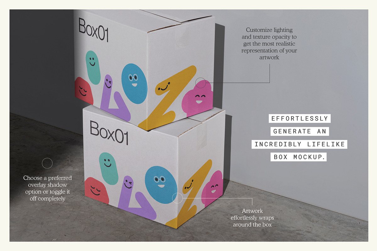 Packaging Box 01 Mockup, a Packaging Mockup by mockstar (Photo 3 of 9)